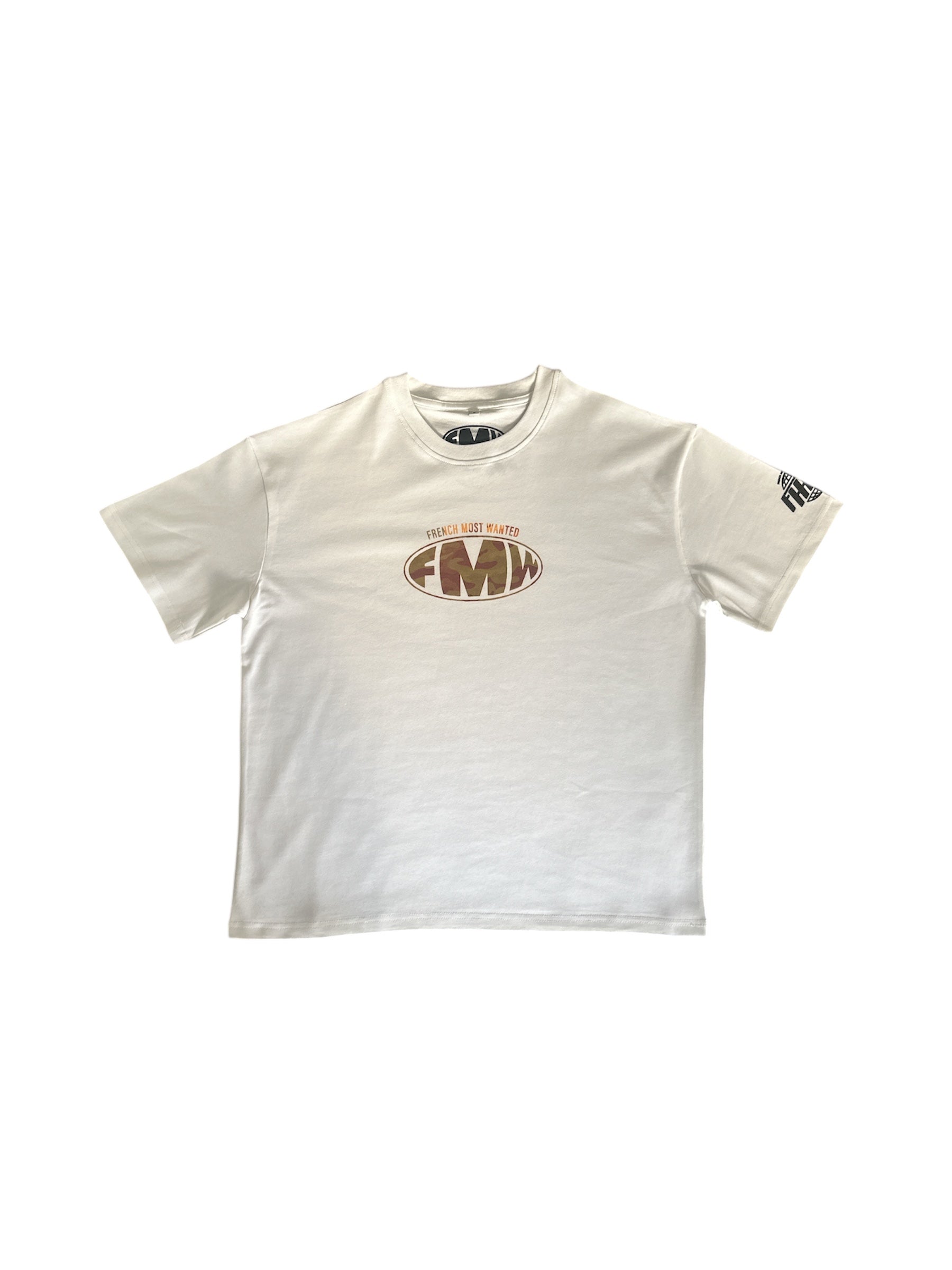 T-Shirt logo "FMW" Camo jaune